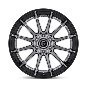 Fuel Offroad FC403 BURN Chrome W/ Gloss Black Lip 24x12 -44 6x135mm 87.1mm - Wheelwiz