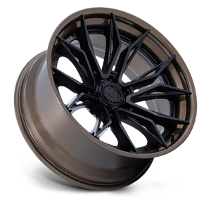 Fuel Offroad FC404 MUTINY Matte Black W Gloss Bronze Lip 22x10 -18 6x139.7mm 106.1mm - Wheelwiz