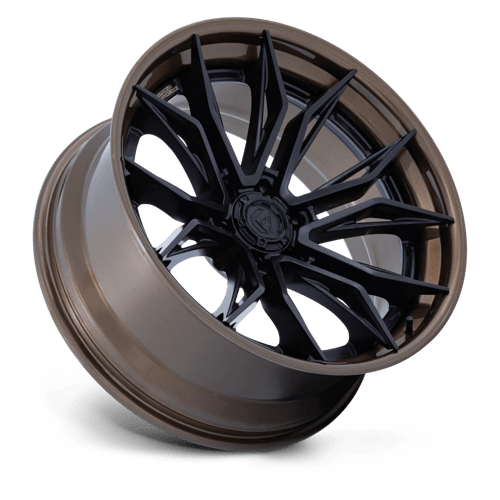 Fuel Offroad FC404 MUTINY Matte Black W Gloss Bronze Lip 22x9.5 +20 6x139.7mm 106.1mm - Wheelwiz