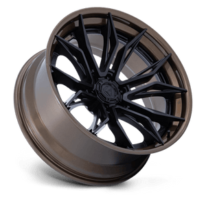 Fuel Offroad FC404 MUTINY Matte Black W Gloss Bronze Lip 22x9.5 +20 6x139.7mm 106.1mm - Wheelwiz