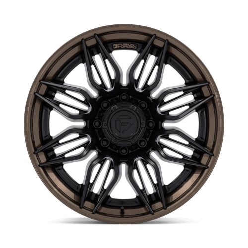 Fuel Offroad FC404 MUTINY Matte Black W Gloss Bronze Lip 20x9 +1 8x180mm 124.2mm - Wheelwiz