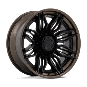 Fuel Offroad FC404 MUTINY Matte Black W Gloss Bronze Lip 22x10 -18 8x165.1mm 125.1mm - Wheelwiz