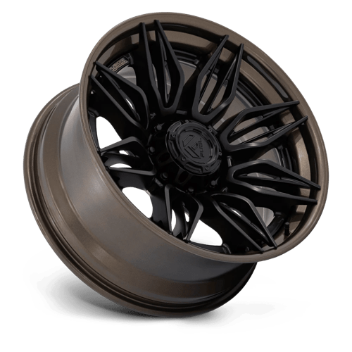 Fuel Offroad FC404 MUTINY Matte Black W Gloss Bronze Lip 22x10 -18 8x180mm 124.2mm - Wheelwiz