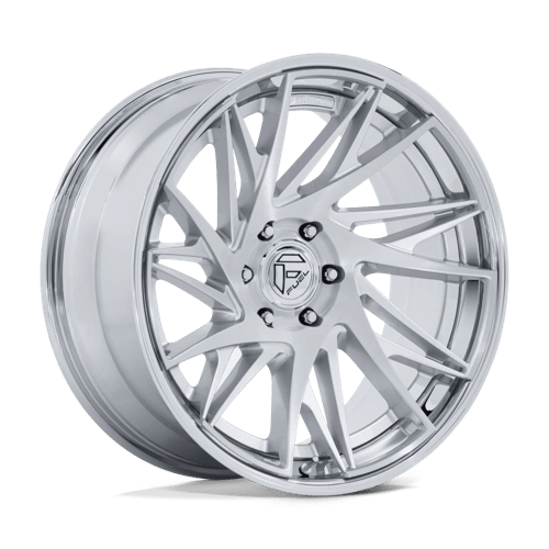Fuel Offroad FC405 DYNAMO Gloss Silver Brushed W/ Chr-lp 20x9 +1 5x127mm 71.5mm - Wheelwiz