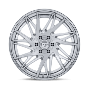 Fuel Offroad FC405 DYNAMO Gloss Silver Brushed W/ Chr-lp 20x10 -18 6x135mm 87.1mm - Wheelwiz