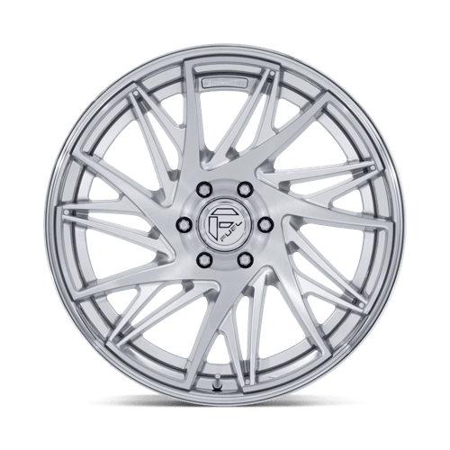 Fuel Offroad FC405 DYNAMO Gloss Silver Brushed W/ Chr-lp 22x10 -18 5x127mm 71.5mm - Wheelwiz