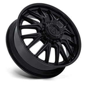 Fuel Offroad D406 CATALYST DUALLY Matte Black W/ Gloss Black Lip 22x8.25 +105 8x200mm 142mm - Wheelwiz