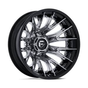 Fuel Offroad D407 CATALYST DUALLY Chrome W/ Gloss Black Lip 20x8.25 -221 8x210mm 154.3mm - Wheelwiz