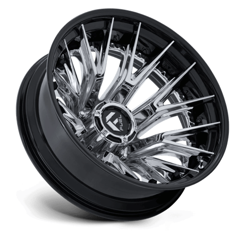 Fuel Offroad D407 CATALYST DUALLY Chrome W/ Gloss Black Lip 20x8.25 -221 8x210mm 154.3mm - Wheelwiz
