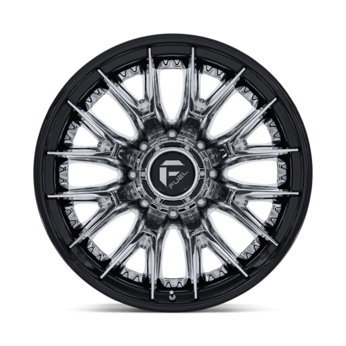 Fuel Offroad D407 CATALYST DUALLY Chrome W/ Gloss Black Lip 24x8.25 -202 8x200mm 142mm - Wheelwiz