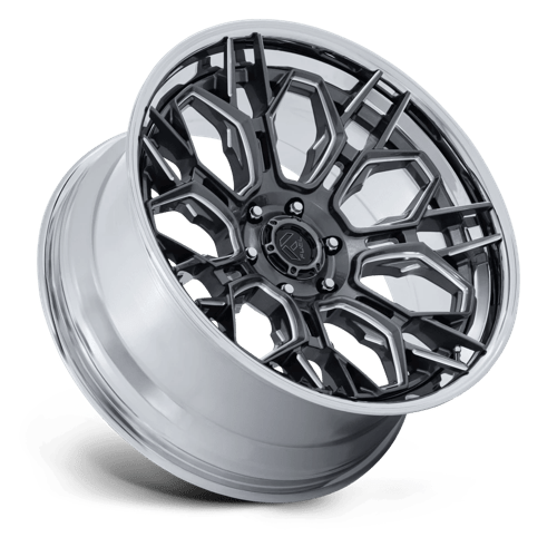 Fuel Offroad FC409 HIVE Gloss Gunmetal W/ Chrome Lip 20x10 -18 6x139.7mm 106.1mm - Wheelwiz