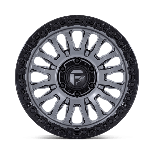 Fuel Offroad FC857 RINCON Matte Gunmetal W/ M-black Lip 17x9 -12 6x139.7mm 106.1mm - Wheelwiz