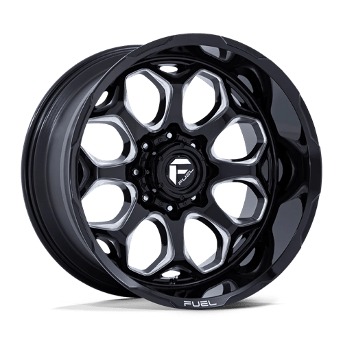 Fuel Offroad FC862 SCEPTER Gloss Black Milled 22x10 -18 8x170mm 125.1mm - Wheelwiz
