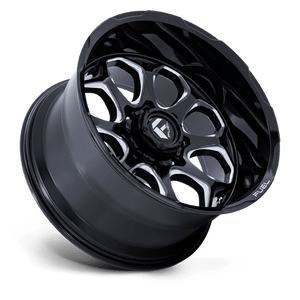 Fuel Offroad FC862 SCEPTER Gloss Black Milled 22x10 -18 8x170mm 125.1mm - Wheelwiz