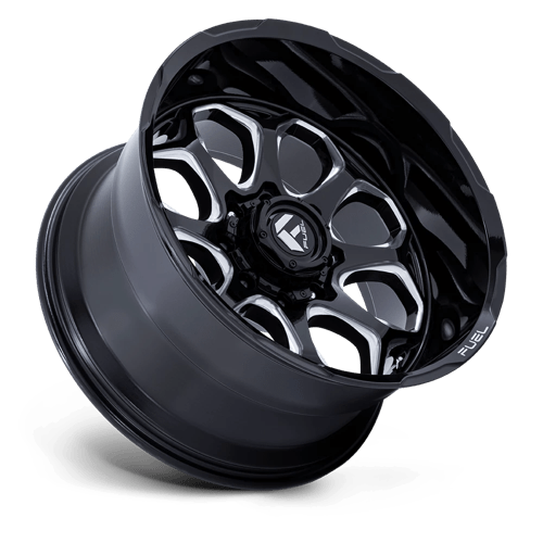 Fuel Offroad FC862 SCEPTER Gloss Black Milled 20x9 +1 6x135mm 87.1mm - Wheelwiz