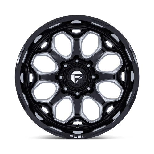 Fuel Offroad FC862 SCEPTER Gloss Black Milled 22x12 -44 5x127mm 71.5mm - Wheelwiz