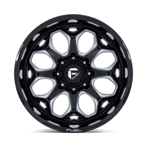 Fuel Offroad FC862 SCEPTER Gloss Black Milled 22x12 -44 5x127mm 71.5mm - Wheelwiz