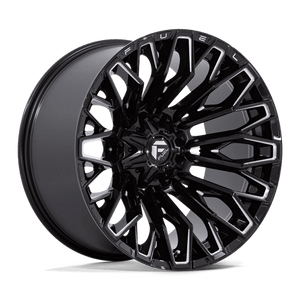 Fuel Offroad FC865 STRIKE Gloss Black Milled 22x12 -44 5x127|5x135mm 87.1mm - Wheelwiz