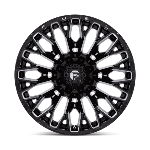 Fuel Offroad FC865 STRIKE Gloss Black Milled 22x12 -44 6x135|6x139.7mm 106.1mm - Wheelwiz