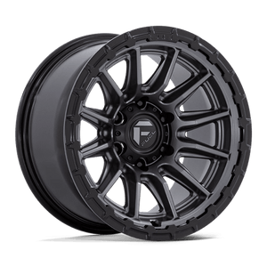 Fuel Offroad FC866 PISTON Matte Gunmetal Gloss Black Lip 17x9 -12 5x127mm 71.5mm
