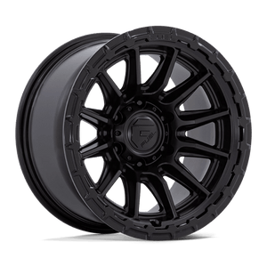 Fuel Offroad FC866 PISTON Blackout W/ Gloss Black Lip 17x9 -12 6x139.7mm 106.1mm - Wheelwiz