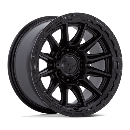 Fuel Offroad FC866 PISTON Blackout W/ Gloss Black Lip 22x10 -18 6x135mm 87.1mm - Wheelwiz