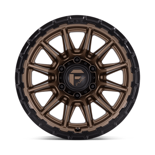 Fuel Offroad FC866 PISTON Matte Bronze W/ Gloss Black Li 22x9.5 +20 6x139.7mm 106.1mm - Wheelwiz