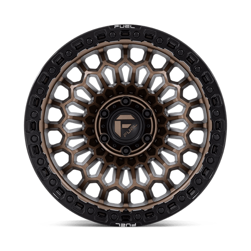 Fuel Offroad FC870 SINISTER Matte Bronze W/ M-blk Lip 20x10 -18 6x139.7mm 106.1mm