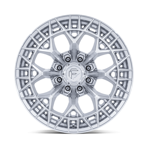 Fuel Offroad FC873 CHARGER Gloss Silver W/ Machined Face 20x10 -18 8x180mm 124.2mm - Wheelwiz