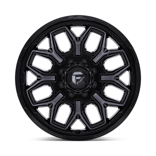 Fuel Offroad D875 FLUX DUALLY Gloss Black Brush Fc Gray Dddt 20x8.25 -227 8x165.1mm 121.5mm