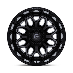 Fuel Offroad D875 FLUX DUALLY Gloss Black Brush Fc Gray Dddt 20x8.25 -246 8x210mm 154.3mm