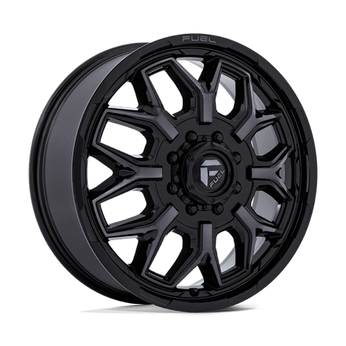 Fuel Offroad D875 FLUX DUALLY Gloss Black Brush Fc Gray Dddt 20x8.25 +104 8x165.1mm 117mm