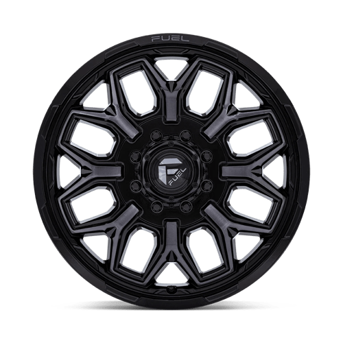 Fuel Offroad D875 FLUX DUALLY Gloss Black Brush Fc Gray Dddt 22x8.25 +104 8x170mm 125.1mm - Wheelwiz