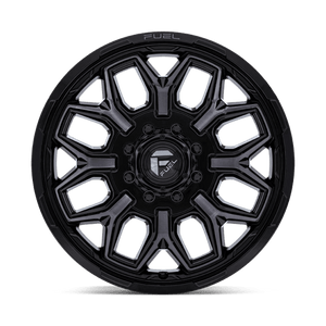 Fuel Offroad D875 FLUX DUALLY Gloss Black Brush Fc Gray Dddt 22x8.25 +104 8x170mm 125.1mm - Wheelwiz