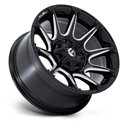 Fuel Offroad FC880 SUPER C Gloss Black Milled 20x9 +1 5x127|5x139.7mm 87.1mm - Wheelwiz