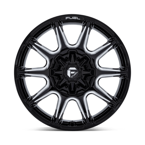 Fuel Offroad FC880 SUPER C Gloss Black Milled 20x9 +1 8x180mm 124.2mm