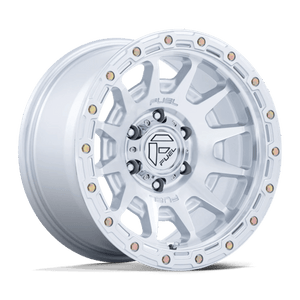 Fuel Offroad FC884 FORTRESS Gloss Silver W/ Machined Face 17x8.5 +25 6x139.7mm 106.1mm - Wheelwiz