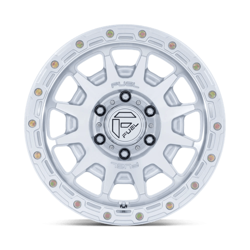 Fuel Offroad FC884 FORTRESS Gloss Silver W/ Machined Face 18x9 +20 6x120mm 66.9mm