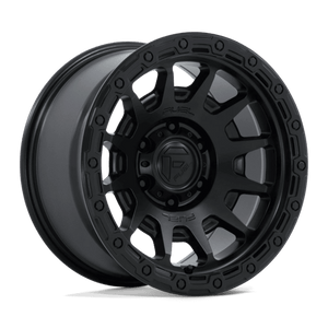 Fuel Offroad FC884 FORTRESS Matte Black W/ Gloss Black Lip 17x9 -12 6x139.7mm 106.1mm