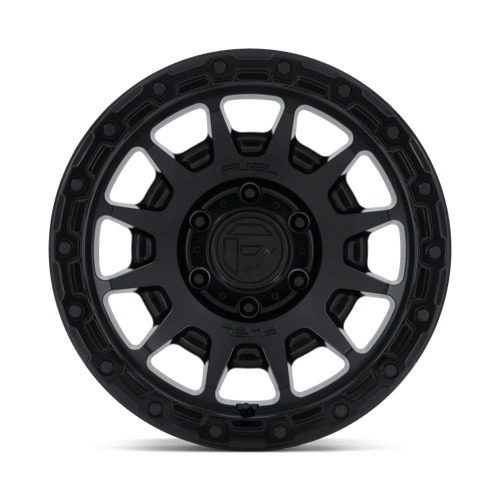 Fuel Offroad FC884 FORTRESS Matte Black W/ Gloss Black Lip 18x9 +1 6x139.7mm 106.1mm