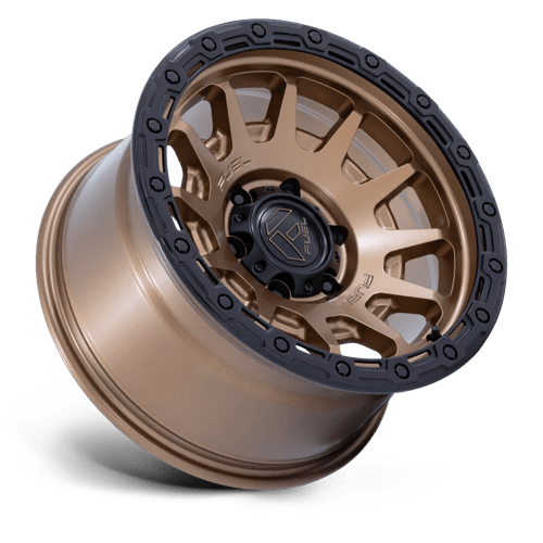 Fuel Offroad FC884 FORTRESS Matte Bronze W Gloss Black Lip 17x9 -12 6x135mm 87.1mm - Wheelwiz