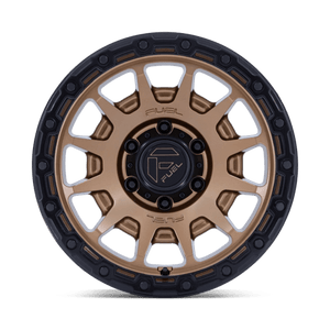 Fuel Offroad FC884 FORTRESS Matte Bronze W Gloss Black Lip 18x9 +20 6x114.3mm 66.1mm - Wheelwiz