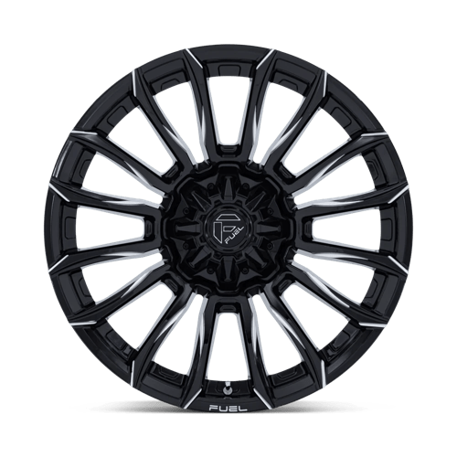 Fuel Offroad FC889 BLADE Gloss Black Milled 22x9 +1 8x180mm 124.2mm - Wheelwiz