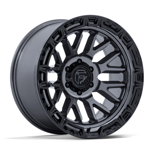 Fuel Offroad FC890 RAIL Gloss Gunmetal W/ G-blk Lip 20x9 +1 6x139.7mm 106.1mm - Wheelwiz