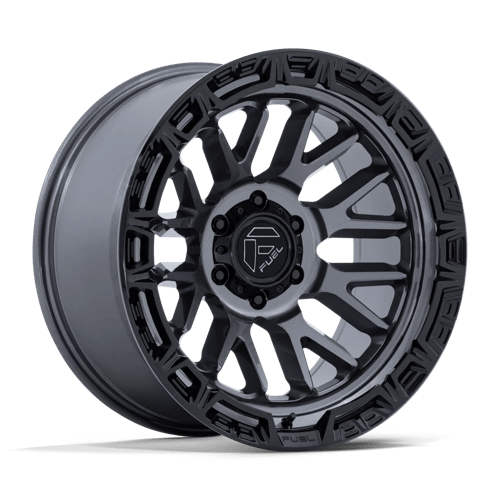 Fuel Offroad FC890 RAIL Gloss Gunmetal W/ G-blk Lip 20x9 +1 5x127mm 71.5mm