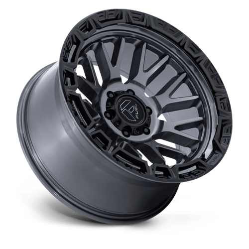 Fuel Offroad FC890 RAIL Gloss Gunmetal W/ G-blk Lip 17x9 -12 6x135mm 87.1mm - Wheelwiz