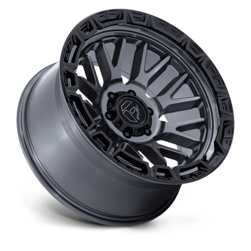 Fuel Offroad FC890 RAIL Gloss Gunmetal W/ G-blk Lip 17x9 -12 6x135mm 87.1mm