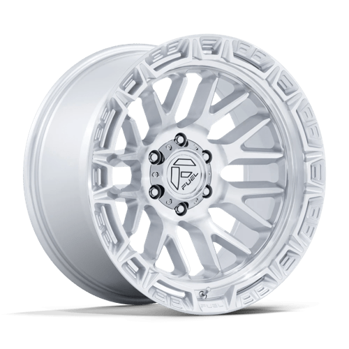 Fuel Offroad FC890 RAIL Gloss Silver W/ Machined Face 20x9 +1 5x127mm 71.5mm