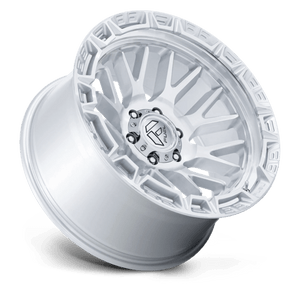 Fuel Offroad FC890 RAIL Gloss Silver W/ Machined Face 20x9 +1 6x139.7mm 106.1mm - Wheelwiz