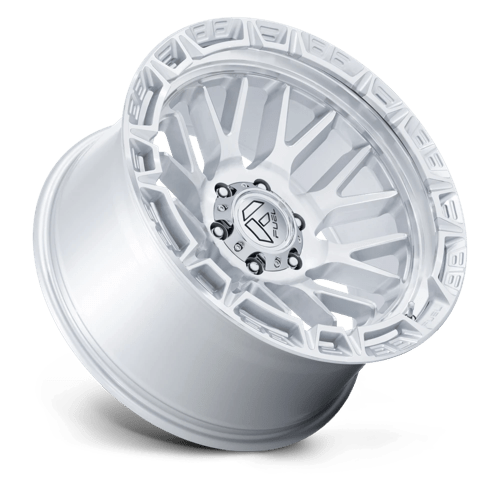 Fuel Offroad FC890 RAIL Gloss Silver W/ Machined Face 17x9 -12 6x139.7mm 106.1mm - Wheelwiz